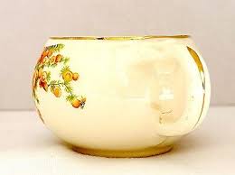 Cream Pitcher Taylor Smith Taylor Gold Rim #1435 and hand numbered orange design | eBay