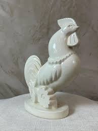 20th century French Rooster Art Deco Ceramic Sculpture ...
