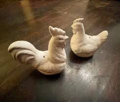 Rooster and Chicken Salt and Pepper Shakers - Etsy Australia