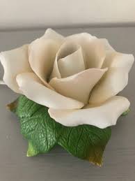 Vintage Avon Porcelain Rose Lamp: White Floral Night Light ...