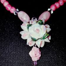 Polymer Rose Jewelry Set |Quise Jewels – QuiseJewels