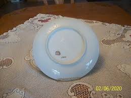 Carlsbad Austria Vintage Porcelain China Plate Lilly Pad Floral Pattern | eBay