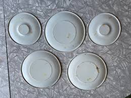 Vintage Tin Little Red Riding Hood Set of 5 Plates- Kids Play ...