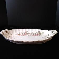 Antique CT Germany Large Oval Porcelain Handled Serving ...