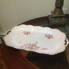 Antique Limoges France Porcelain Tray Bowl Pink Roses 1890's ...