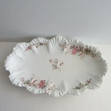 Marx & Gutherz Carlsbad Austria 15" Oval Bowl 2250 Scalloped ...