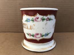 Vintage T&V LIMOGES FRANCE Porcelain Shaving Mug Dennis Floral #2 | eBay