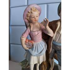 Vtg Kelvin B775 Trinket Dish & Vase With Woman and Male Figurines Japan Hard Find - Etsy