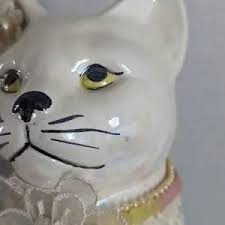 Enesco | Accents | Vintage Enesco Designed Large White Cat | Poshmark
