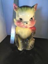 Sold at Auction: Cat cookie jar