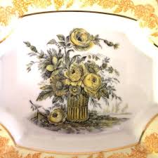 70s Hand-Painted Isco Porcelain Tray | Chairish