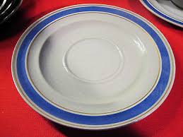 5 GUSTAVSBERG SWEDISH PRODUCE KAGE ADRIATIC DBL HANDLED CREAM SOUP BOWLS SAUCERS | eBay