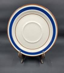 Set of Six (6) Otagiri Horizon Journey Blue Saucers Japan Vintage | eBay