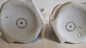 Vtg GMT Thuringia German porcelain oil and vinegar bottles 8.25" | eBay