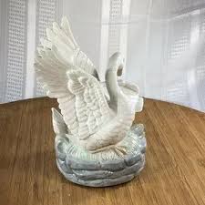 Global art | Accents | Vintage 97s Swan Lake Musical Rotating Porcelain Figurine Japan Global Art | Poshmark