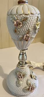 antique vintage milkglass hobnob accent lamp | eBay