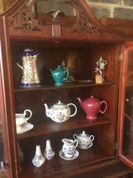 Antique Victorian Style China Cabinet with Filigree and Eagle Steeple | eBay