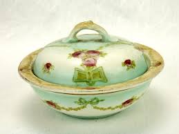 Porcelain Butter Dish w/Lid, Vintage Stoke England Colonial Pottery, Taunton | eBay Australia