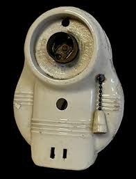 Antique Art Deco Paulding White Porcelain Sconce Bathroom ...