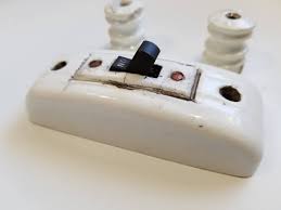 Vintage ceramic light switch resin replica β The Build Cave