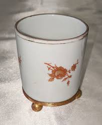 Vintage DuBarry Limoges Trinket Box And Footed Cup Vanity ...