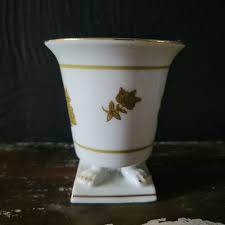 Vintage LJ Porcelain Mini Vase / Match Holder and Trinket ...