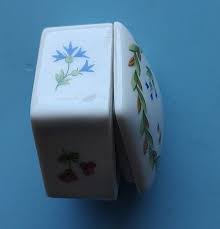 Limoges CASTEL France Porcelain Floral 2" Pentagonal Trinket Box w/ Lid Pentagon | eBay