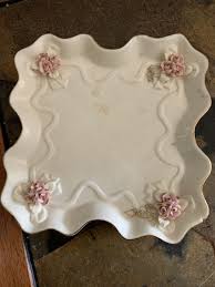 Cracker Barrel Ivory Porcelain 6pc Tea Set Pink Roses & Gold Trim | eBay