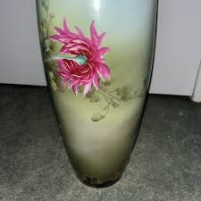 Vintage Belleek Willets Hand Painted Floral Vase 18” RARE AND EXCLUSIVE | eBay