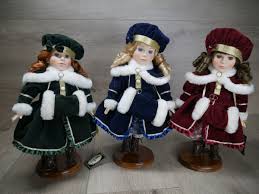 Collectible Geppeddo Porcelai Dolls Victorian Christmas Holiday Dolls - Lot of 3 | eBay