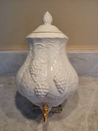 Vintage Ceramic Wall Pocket Fountain Decor Grapevine Decor ...