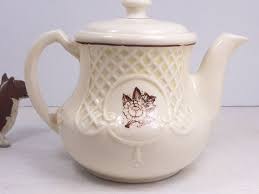 Vintage Porcelier Trade Mark Glazed Ceramic Teapot With ...