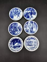 Set of 6 Small Decorative Royal Copenhagen Plates 3 1/4” | eBay