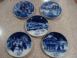 Porsgrund Norway Blue/White Christmas Plate Julen 1984 ...