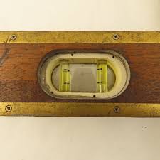 Vintage 3' Wood & Brass Level 3 Double Bubble Windows ...