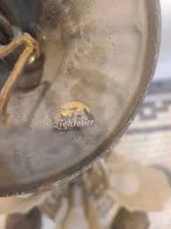 Large Antique Lightolier Stylux Slip Shade Light Fixture ...