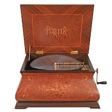 American 15 1/2" Disc Music Box by Porter - Renaissance Antiques