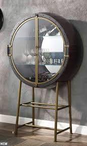 ACME Nilsa Wine Cabinet in Silver AC01997 EST SHIP TIME APPX ...