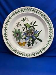 PORTMEIRION BOTANIC GARDEN BLUE PASSION FLOWER DINNER PLATE ...
