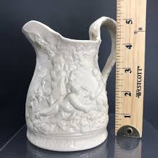 Vintage Porcelain Cherubs Grapes & Leaves Decorated Milk ...