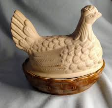 Vintage Moira Pottery Stoneware Hen on Nest / England | eBay