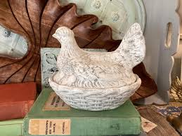 Hen on Nest up Cycled Shabby Chippy Distressed up Cycled for ...