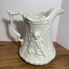 Large Portmeirion Parian Ware Pitcher / Jug - Raised Cherubs / Angeles - Made in England - Etsy