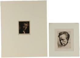 Lot - Tavik Frantisek Simon, Two Etching Self-Portraits