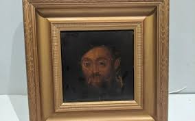 Antique Hans Holbein Portrait of Man Oil Painting in United ...
