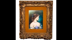 Königliche Porzellan-Manufaktur (KPM) - Late 19th century Painted KPM porcelain Plaque of a Beautiful Young Lady For Sale at 1stDibs