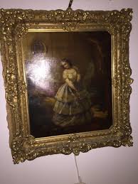 Franch Antique Beautiful Painting on canvas 19 Century | eBay