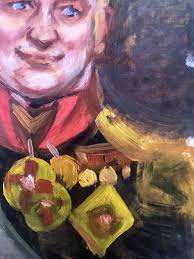 Oil Painting Portrait Of A General A. Litvinov Unframed ...