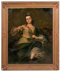 Spanish School Portrait of a Woman Oil on Canvas – Showplace