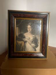 Vintage Framed Art Print of the Hon. Mrs. Ashley c1800's 13 ...